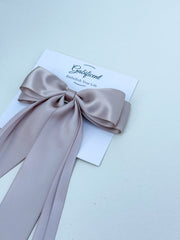 Satin hairclip - Cappuccino Satin hairclip - Cappuccino