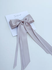 Satin hairclip - Cappuccino Satin hairclip - Cappuccino