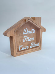 Money box “Dad’s Man Cave Fund” Money box “Dad’s Man Cave Fund”