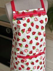 Apron “Strawberry “ Apron “Strawberry “ - Gabificent