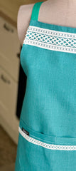 Apron “Turquoise “ Apron “Turquoise “ Gabificent