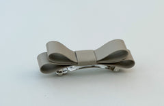 Barrette bow hair clip - Beige Faux Barrette bow hair clip - Beige Faux Gabificent