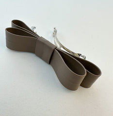 Barrette bow hair clip - Darl Olive Faux Barrette bow hair clip - Darl Olive Faux Gabificent