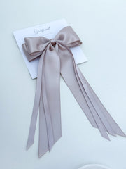 Satin hairclip - Cappuccino Satin hairclip - Cappuccino