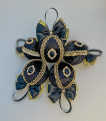 Christmas Baubles - Black - set of 6 Christmas Baubles - Black - set of 6 Gabificent