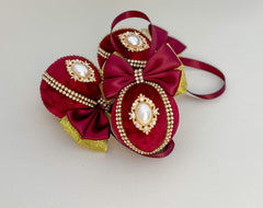 Christmas Baubles - Burgundy - set of 3 Christmas Baubles - Burgundy - set of 3 - Gabificent