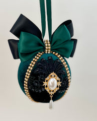 Christmas Baubles - Emerald - Set of 4 Christmas Baubles - Emerald - Set of 4 - Gabificent