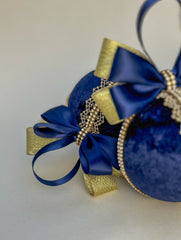 Christmas Baubles - Navy Blue - Set of 6 Christmas Baubles - Navy Blue - Set of 6 Gabificent