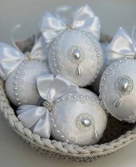 Christmas Baubles - White- One Piece Christmas Baubles - White- One Piece Gabificent