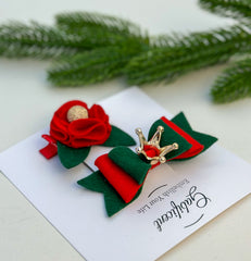 Christmas Hair Clip set Christmas Hair Clip set Gabificent