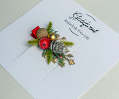 Christmas  Hair Clip with Berries Christmas Hair Clip with Berries Gabificent