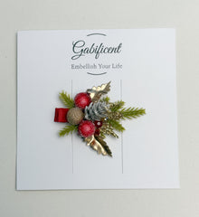 Christmas  Hair Clip with Berries Christmas Hair Clip with Berries Gabificent