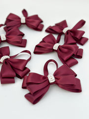 Christmas Tree Bows - Burgundy Christmas Tree Bows - Burgundy - Gabificent