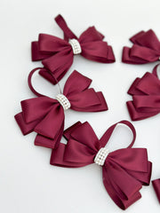 Christmas Tree Bows - Burgundy Christmas Tree Bows - Burgundy - Gabificent