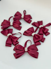 Christmas Tree Bows - Burgundy Christmas Tree Bows - Burgundy - Gabificent