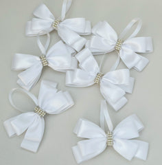 Christmas Tree Bows - White Christmas Tree Bows - White - Gabificent