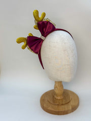 Christmas headband - Burgundy Christmas headband - Burgundy Gabificent