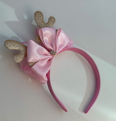 Christmas headband - Pink Christmas headband - Pink Gabificent