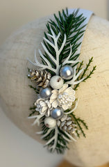 Christmas headband - White Christmas headband - White Gabificent