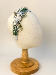 Christmas headband - White Christmas headband - White Gabificent