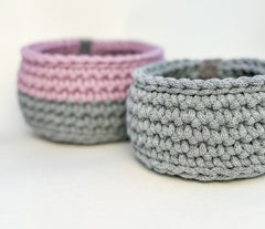 Crochet Baskets - Set of Two Crochet Baskets - Set of Two Gabificent
