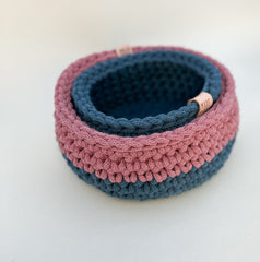 Crochet Baskets - Set of Two Crochet Baskets - Set of Two Gabificent