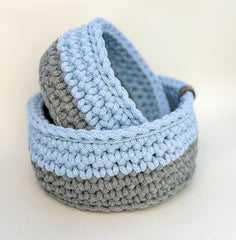 Crochet Baskets - Set of Two Crochet Baskets - Set of Two Gabificent