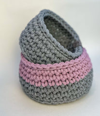 Crochet Baskets - Set of Two Crochet Baskets - Set of Two Gabificent