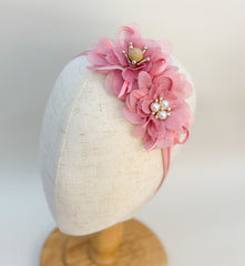 Dusty Pink Baby Headband Dusty Pink Baby Headband Gabificent