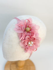 Dusty Pink Baby Headband Dusty Pink Baby Headband Gabificent