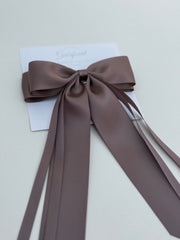 Satin hairclip - Chocolate Satin hairclip - Chocolate