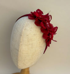 Headband “Burgundy flowers Headband “Burgundy flowers Gabificent