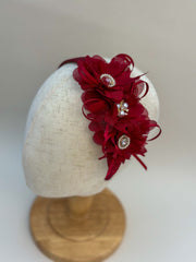 Headband “Burgundy flowers Headband “Burgundy flowers Gabificent