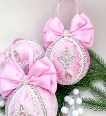 Christmas Bauble Ornament - Pink - One Piece Christmas Bauble Ornament - Pink - One Piece