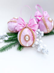 Christmas Bauble Ornament - Pink - One Piece Christmas Bauble Ornament - Pink - One Piece