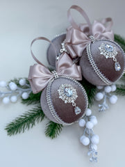 Christmas Bauble Ornament - Brown Mocha  - One Piece Christmas Bauble Ornament - Brown Mocha  - One Piece