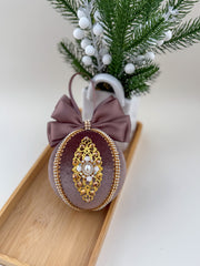 Christmas Bauble Ornament - Brown Chocolate  - One Piece Christmas Bauble Ornament - Brown Chocolate  - One Piece
