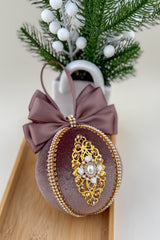 Christmas Bauble Ornament - Brown Chocolate  - One Piece Christmas Bauble Ornament - Brown Chocolate  - One Piece