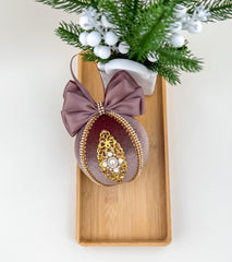 Christmas Bauble Ornament - Brown Chocolate  - One Piece Christmas Bauble Ornament - Brown Chocolate  - One Piece