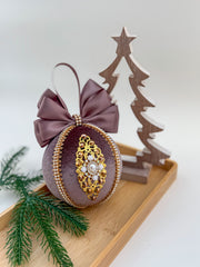 Christmas Bauble Ornament - Brown Chocolate  - One Piece Christmas Bauble Ornament - Brown Chocolate  - One Piece