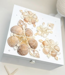 Keepsake box with seashells - Large Keepsake box with seashells - Large Gabificent