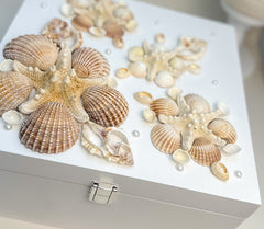 Keepsake box with seashells - Large Keepsake box with seashells - Large Gabificent