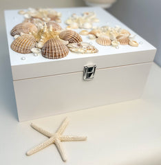 Keepsake box with seashells - Large Keepsake box with seashells - Large Gabificent