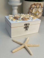 Keepsake box with seashells - Small Keepsake box with seashells - Small Gabificent