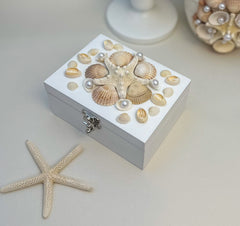 Keepsake box with seashells - Small Keepsake box with seashells - Small Gabificent