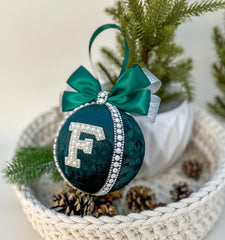 Personalised Christmas Bauble - Emerald Green Personalised Christmas Bauble - Emerald Green Gabificent