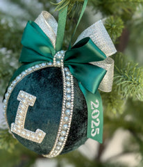 Personalised Christmas Bauble - Emerald Green Personalised Christmas Bauble - Emerald Green Gabificent