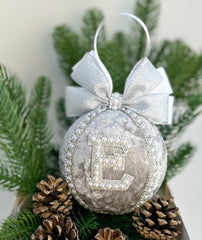 Personalised Christmas Bauble - Silver Personalised Christmas Bauble - Silver Gabificent