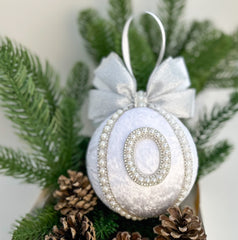 Personalised Christmas Bauble - White Personalised Christmas Bauble - White Gabificent