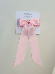 Pink hair bow - Satin Pink hair bow - Satin Gabificent